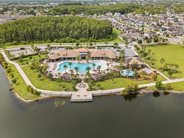 2511 Nouveau Way, Kissimmee, FL 34741 - aerial overview of property's location with a pool area and a large body of water