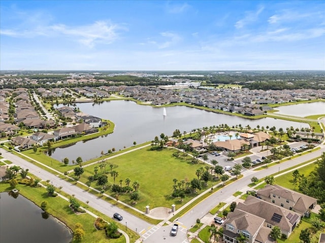 2511 Nouveau Way, Kissimmee, FL 34741 - aerial view of property's location with nearby suburban area and a large body of water
