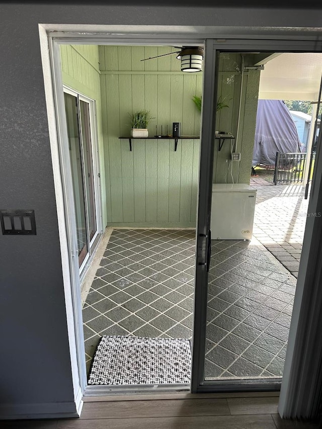 6003 Live Oak Dr, Winter Haven, FL 33880 - doorway to outside with wood finished floors
