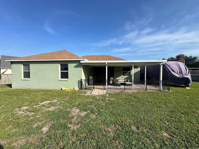 6003 Live Oak Dr, Winter Haven, FL 33880 - back of house with a patio area and stucco siding