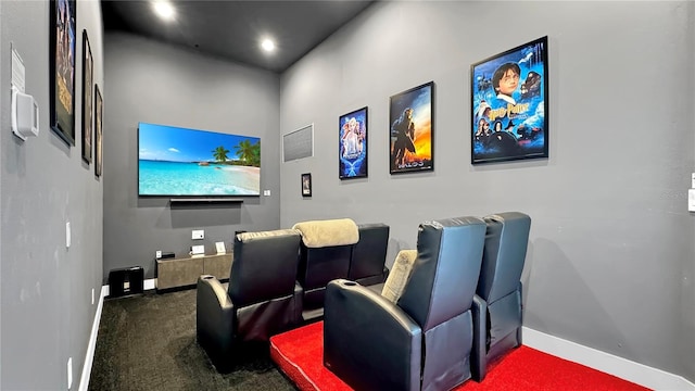 7551 Excitement Dr, Reunion, FL 34747 - carpeted cinema with baseboards and recessed lighting