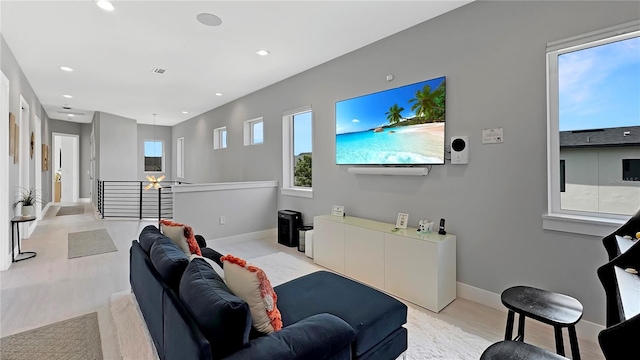 7551 Excitement Dr, Reunion, FL 34747 - living room featuring baseboards and recessed lighting
