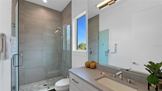 7551 Excitement Dr, Reunion, FL 34747 - bathroom featuring vanity and a stall shower