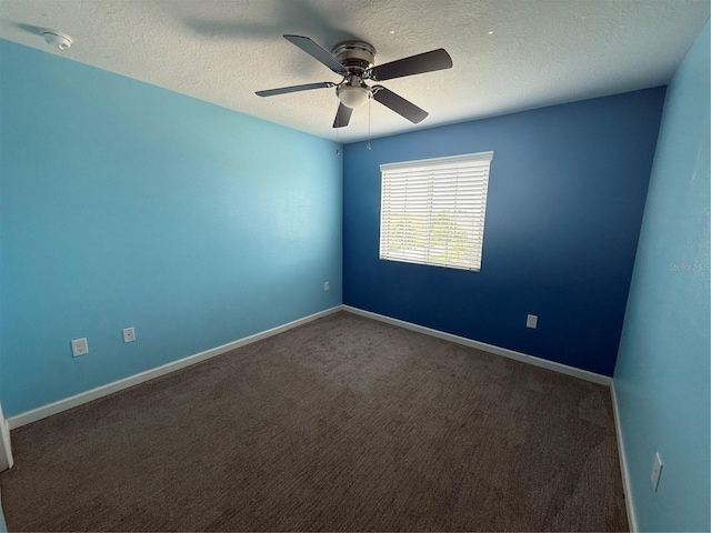 16856 Meadows St, Clermont, FL 34714 - carpeted spare room featuring a ceiling fan and a textured ceiling
