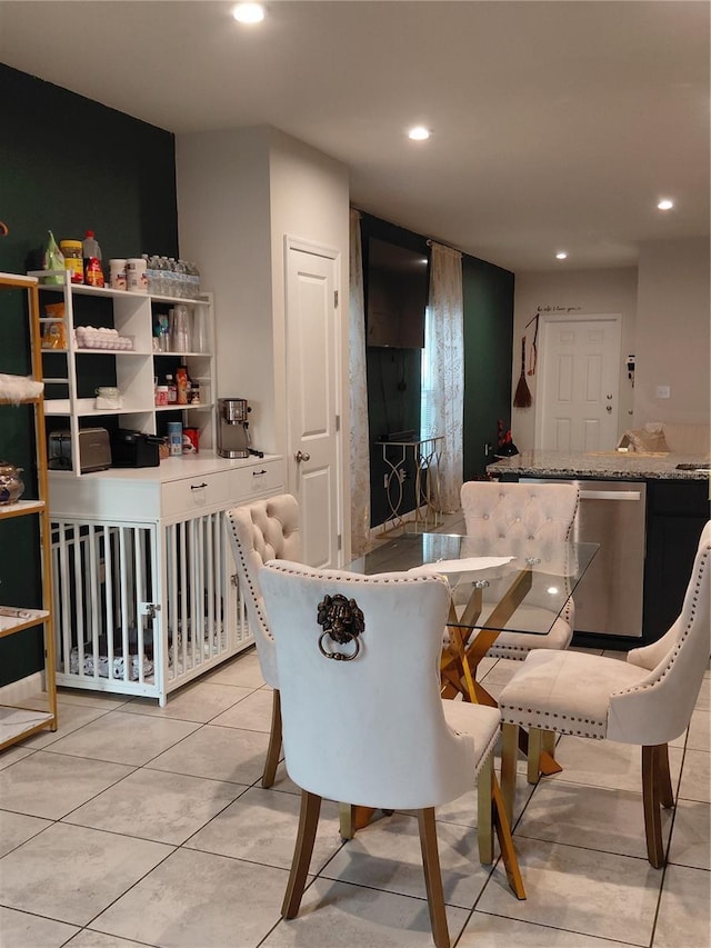 1509 Majestic, Winter Haven, FL 33880 - dining space with recessed lighting and light tile patterned floors