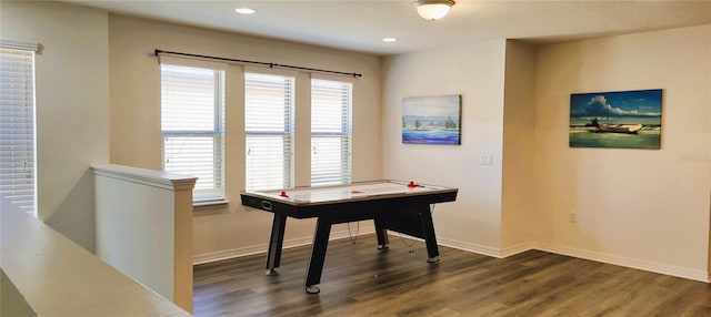 2183 Tripoli Ct, Kissimmee, FL 34747 - playroom featuring dark wood-type flooring and recessed lighting