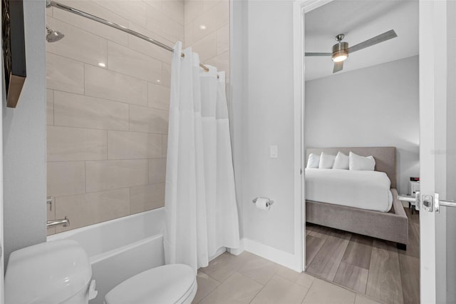7740 Sandy Ridge Dr Unit 235, Reunion, FL 34747 - bathroom with shower / bath combination with curtain, ensuite bathroom, and tile patterned flooring