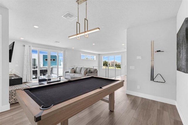7740 Sandy Ridge Dr Unit 235, Reunion, FL 34747 - rec room with wood finished floors, pool table, and recessed lighting