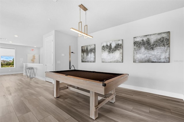 7740 Sandy Ridge Dr Unit 235, Reunion, FL 34747 - recreation room with pool table, wood finished floors, and recessed lighting