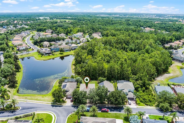 123 Preston Ave, Davenport, FL 33837 - aerial perspective of suburban area featuring a large body of water