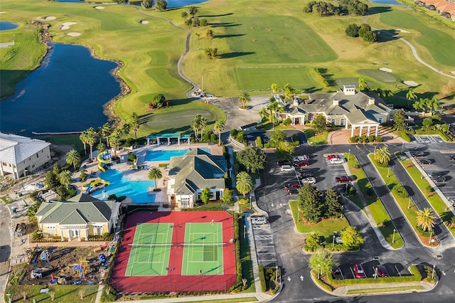 123 Preston Ave, Davenport, FL 33837 - bird's eye view of a golf club and a large body of water