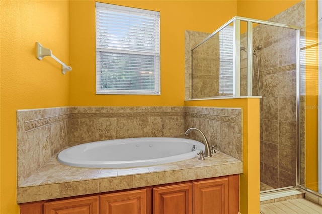 123 Preston Ave, Davenport, FL 33837 - bathroom featuring a bath and a stall shower