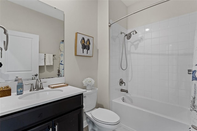 2215 Camden Park Ave, Davenport, FL 33837 - full bathroom with vanity and shower / bathtub combination with curtain