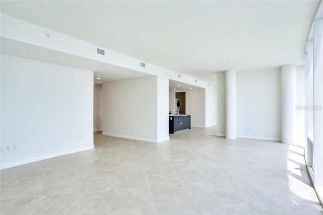 view of unfurnished living room