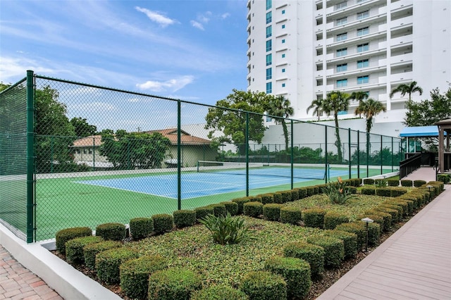 view of tennis court