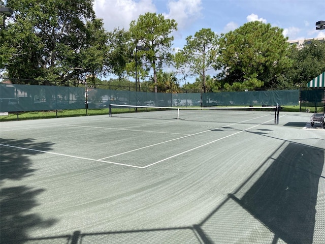 view of tennis court