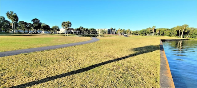 view of nearby features with a lawn