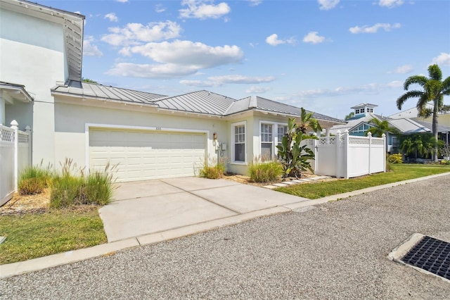 view of front of house featuring a garage