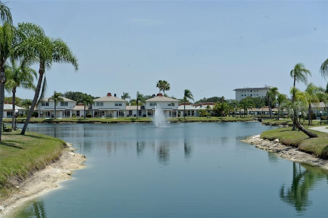 view of water feature