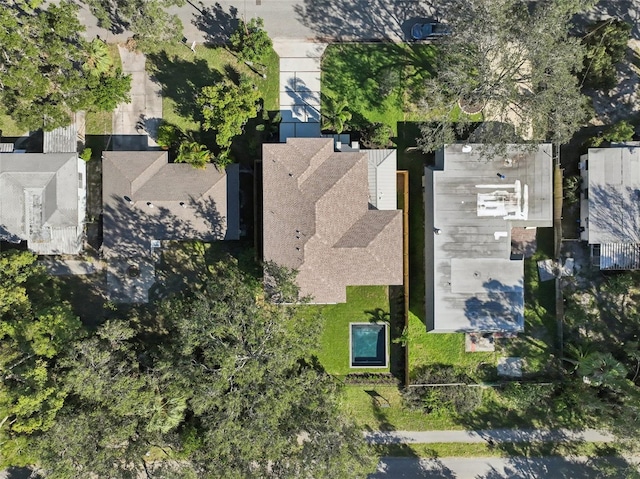 aerial perspective of suburban area