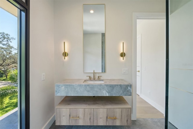 bathroom with vanity