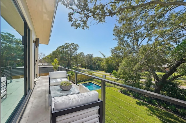 view of balcony