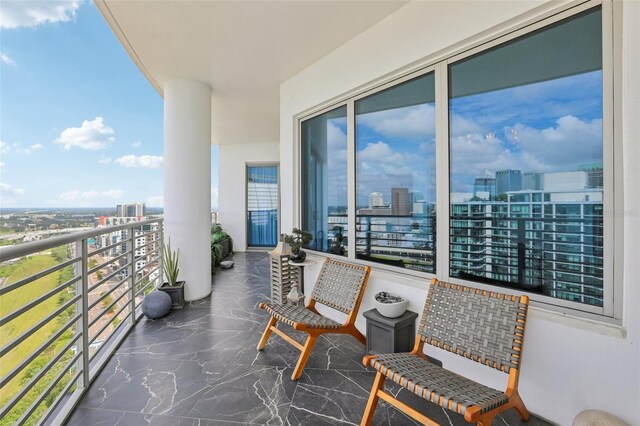 view of balcony