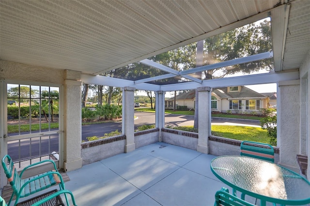 view of sunroom / solarium