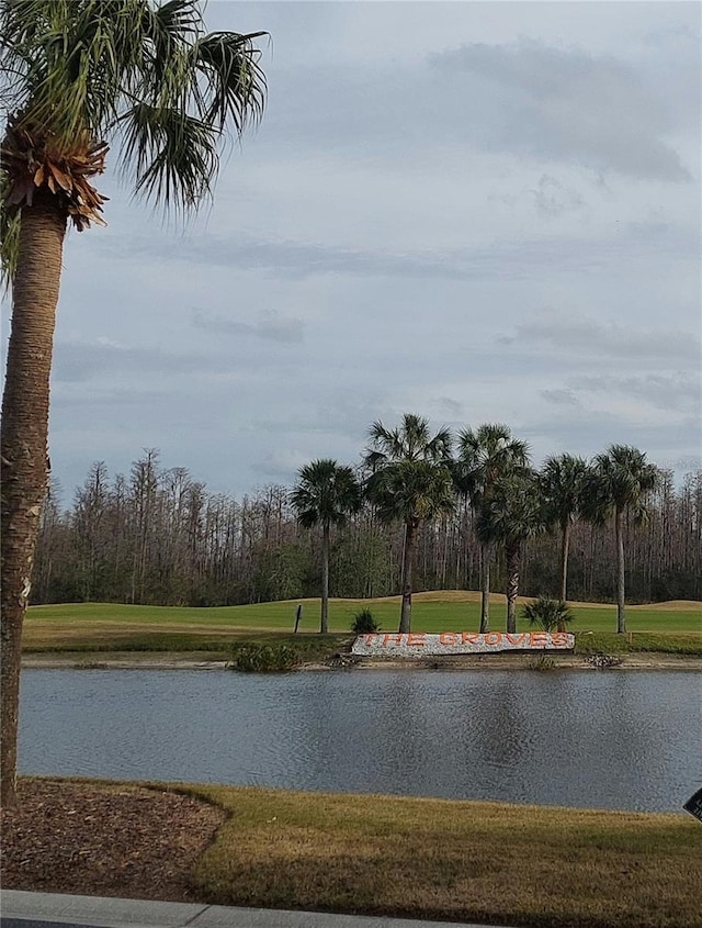 view of water feature