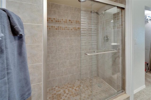 bathroom with walk in shower