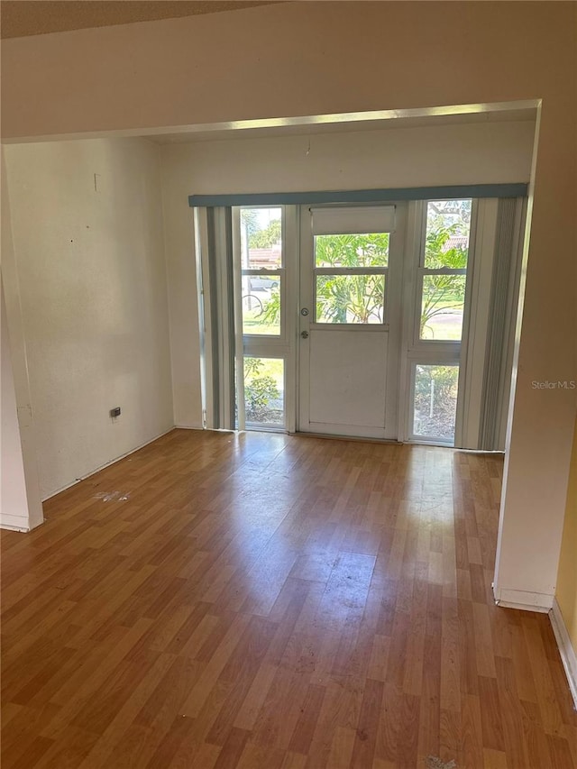 interior space featuring hardwood / wood-style floors