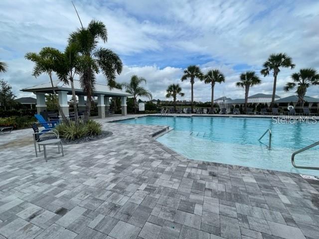 7002 162nd Pl E, Parrish, FL 34219 - pool featuring a gazebo and a patio