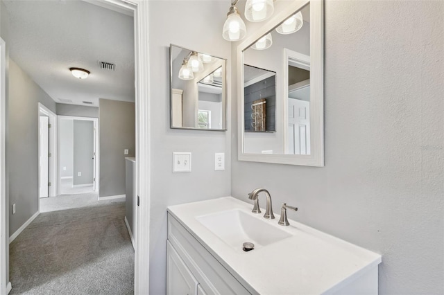 bathroom featuring vanity