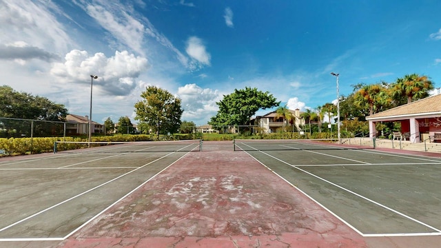 view of sport court