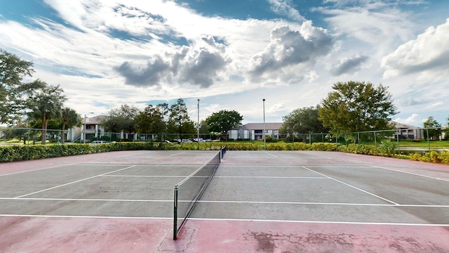 view of tennis court