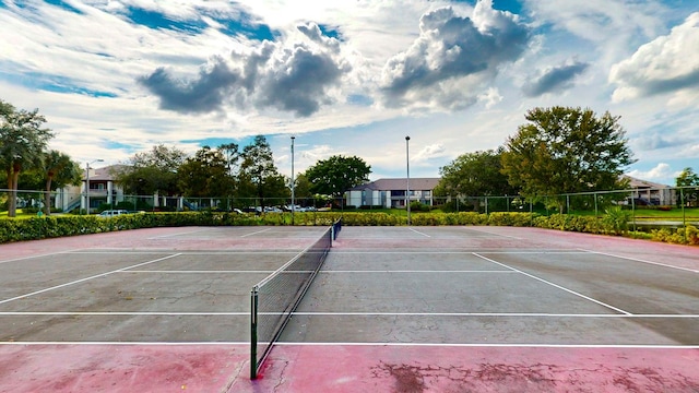 view of tennis court