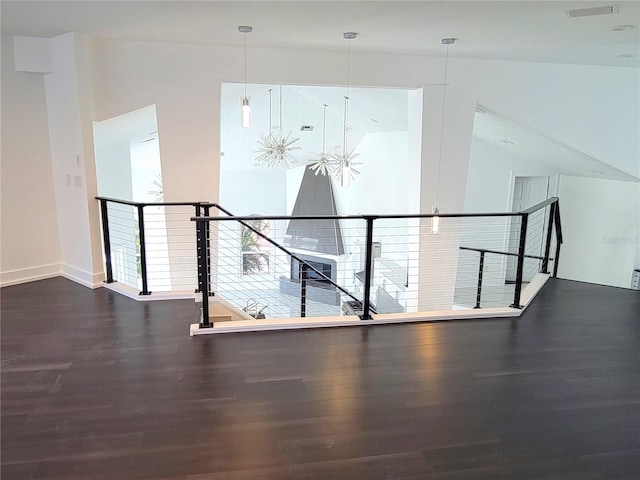 interior space with wood-type flooring