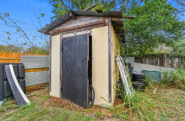 view of outdoor structure