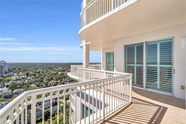 view of balcony