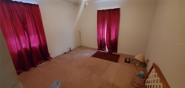 view of carpeted empty room