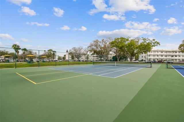 view of tennis court