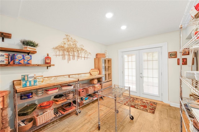 interior space featuring french doors