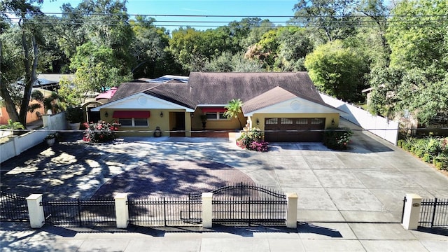 view of front of home featuring a garage