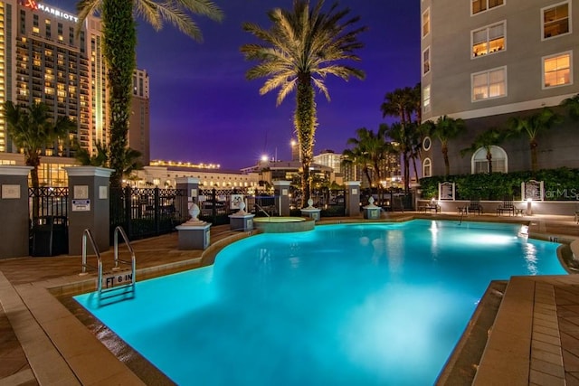 view of pool with a patio