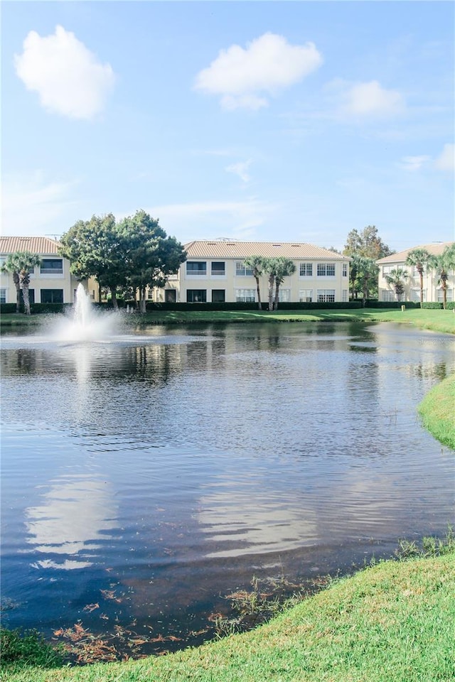 view of water feature