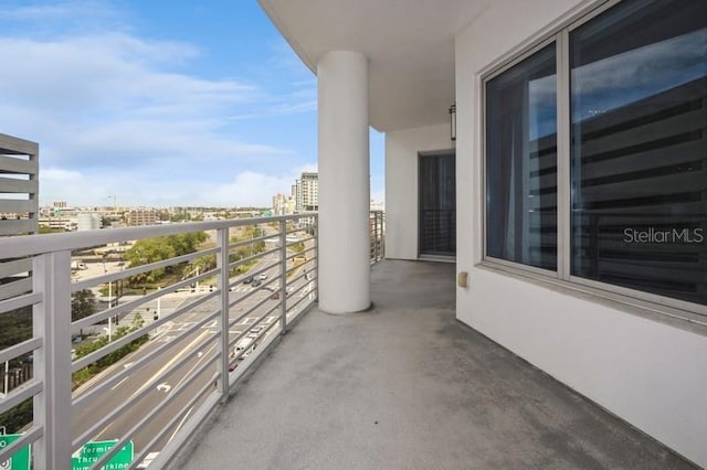 view of balcony