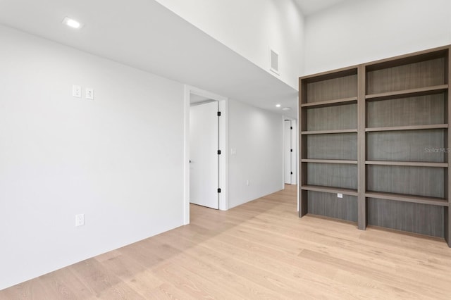 empty room featuring light hardwood / wood-style flooring