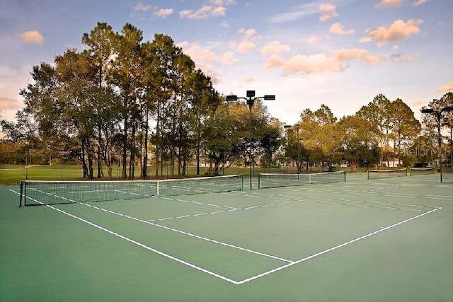 view of tennis court