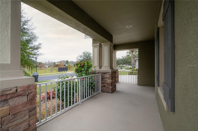 view of balcony