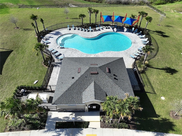 view of pool with a patio